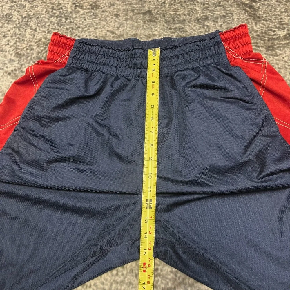 Vintage Nike Lebron James Basketball Shorts Mens XL‎ Blue Red Y2K